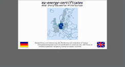 Desktop Screenshot of eu-energy-certificates.ennovatis.de