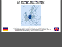 Tablet Screenshot of eu-energy-certificates.ennovatis.de